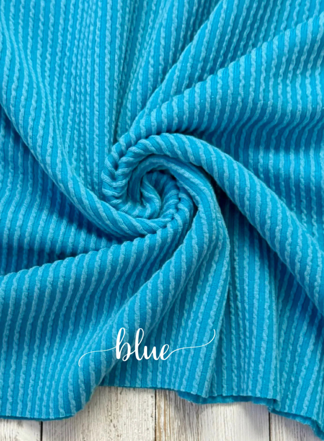 Neon Blue Urban Rib Knit
