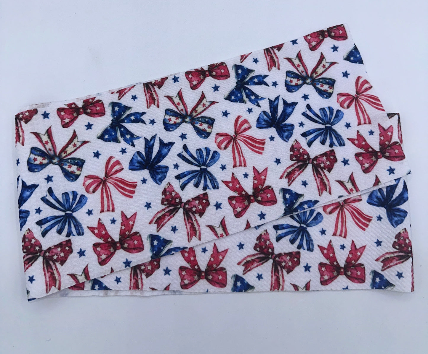 RWB Flag Bows Head Wrap
