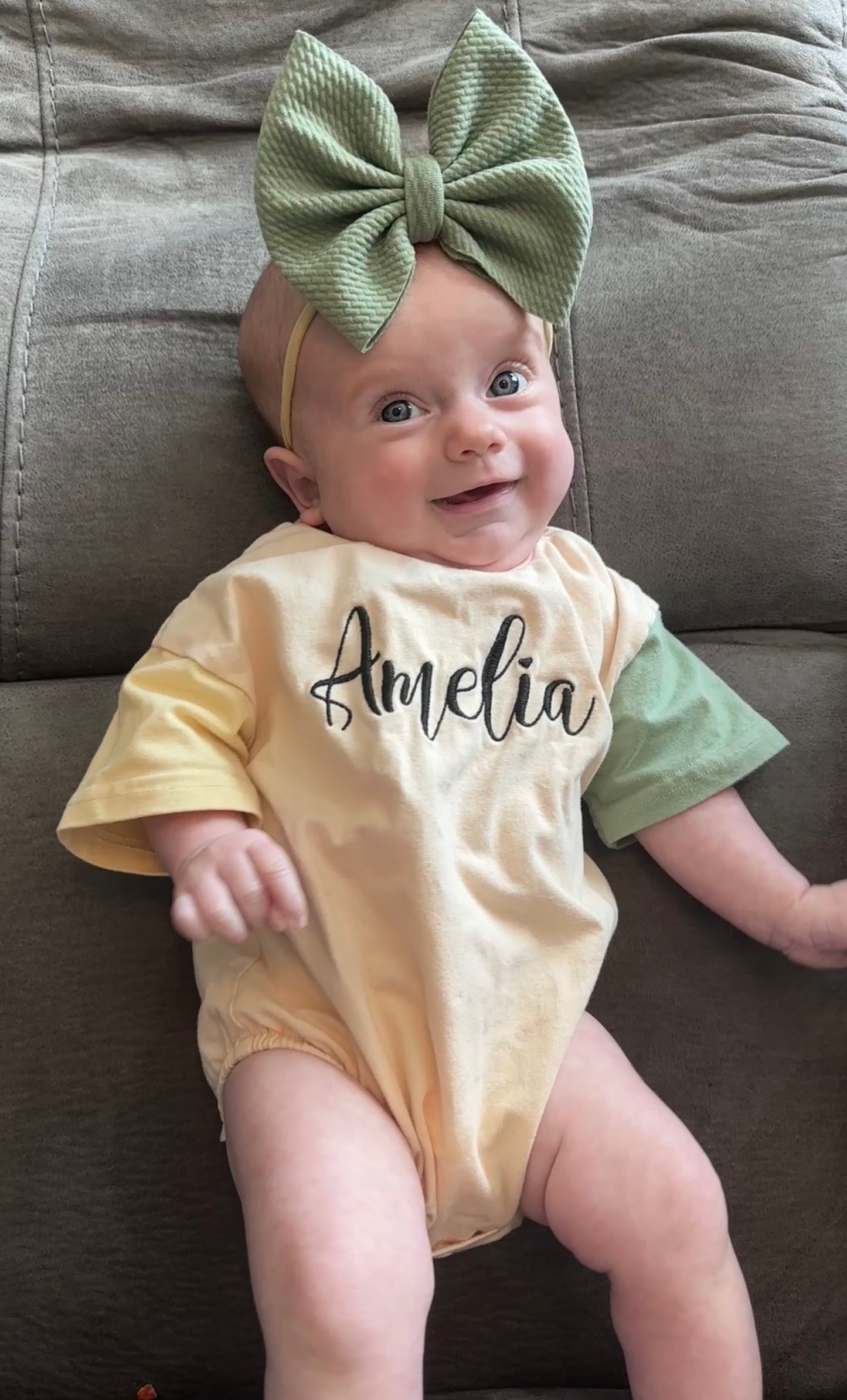 Embroidered Bubble Romper