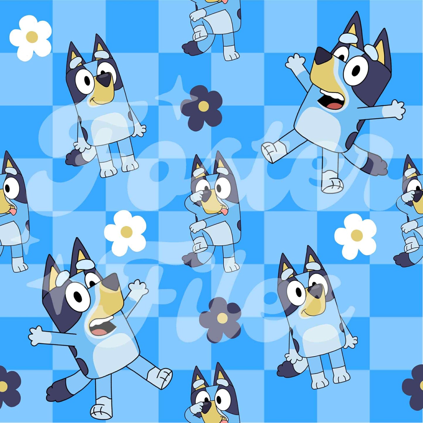 Checkered Bluey