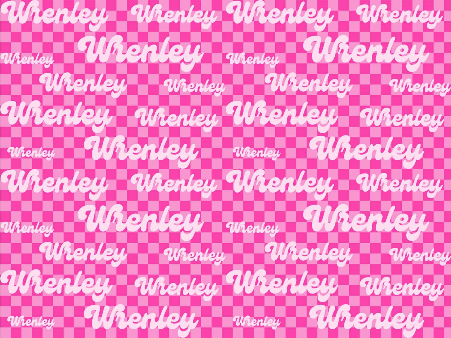 Checkered Sublimation Name Bow