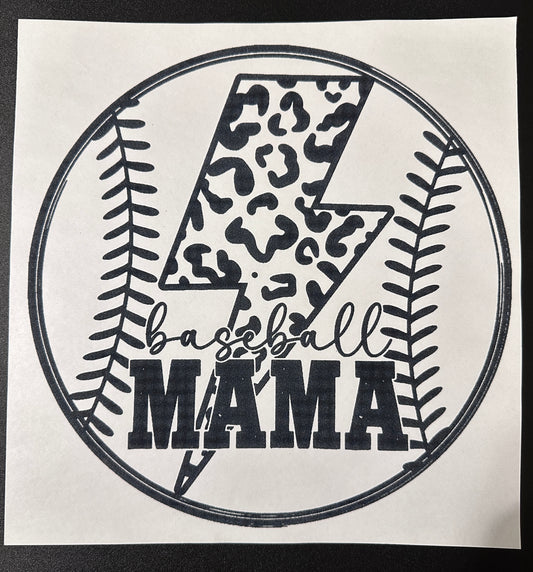 Cheetah Baseball Mama