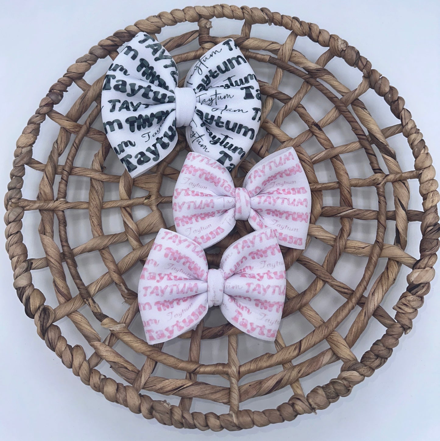 Checkered Sublimation Name Bow