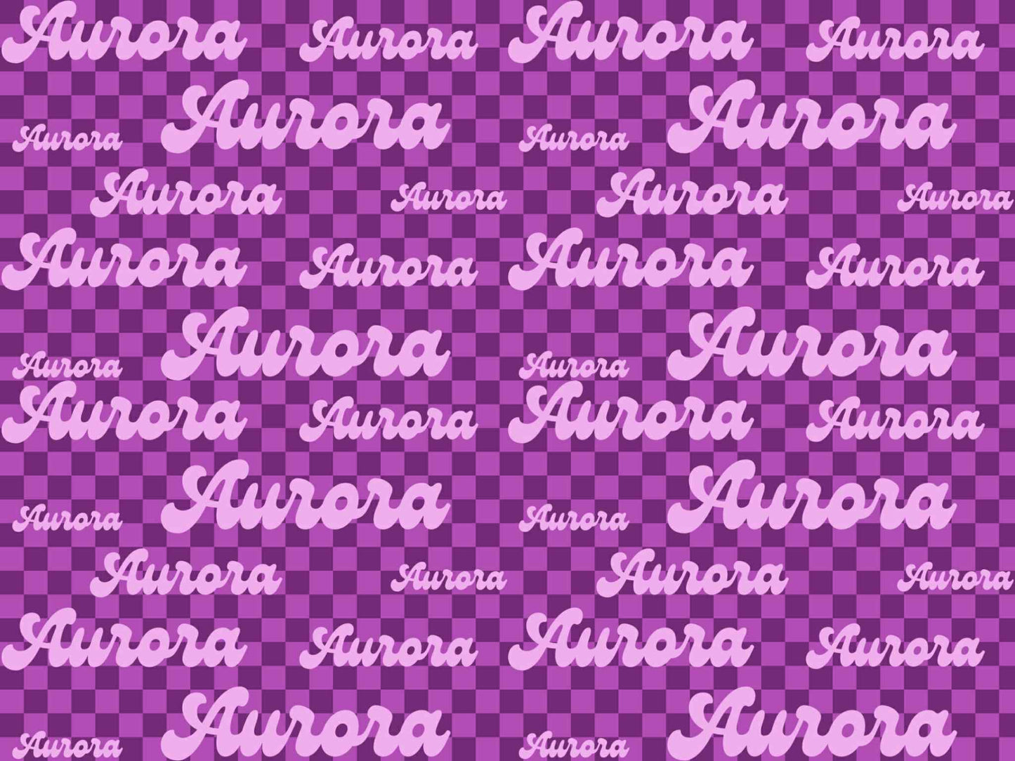 Checkered Sublimation Name Bow
