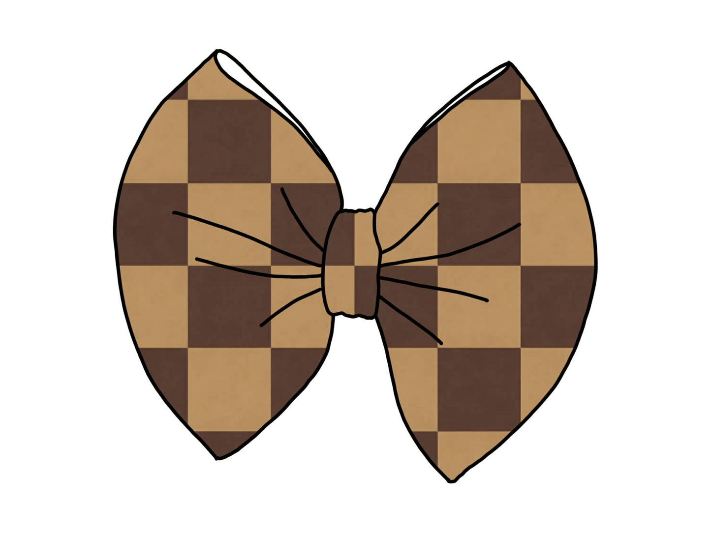 Mocha Checker Thin Scuba