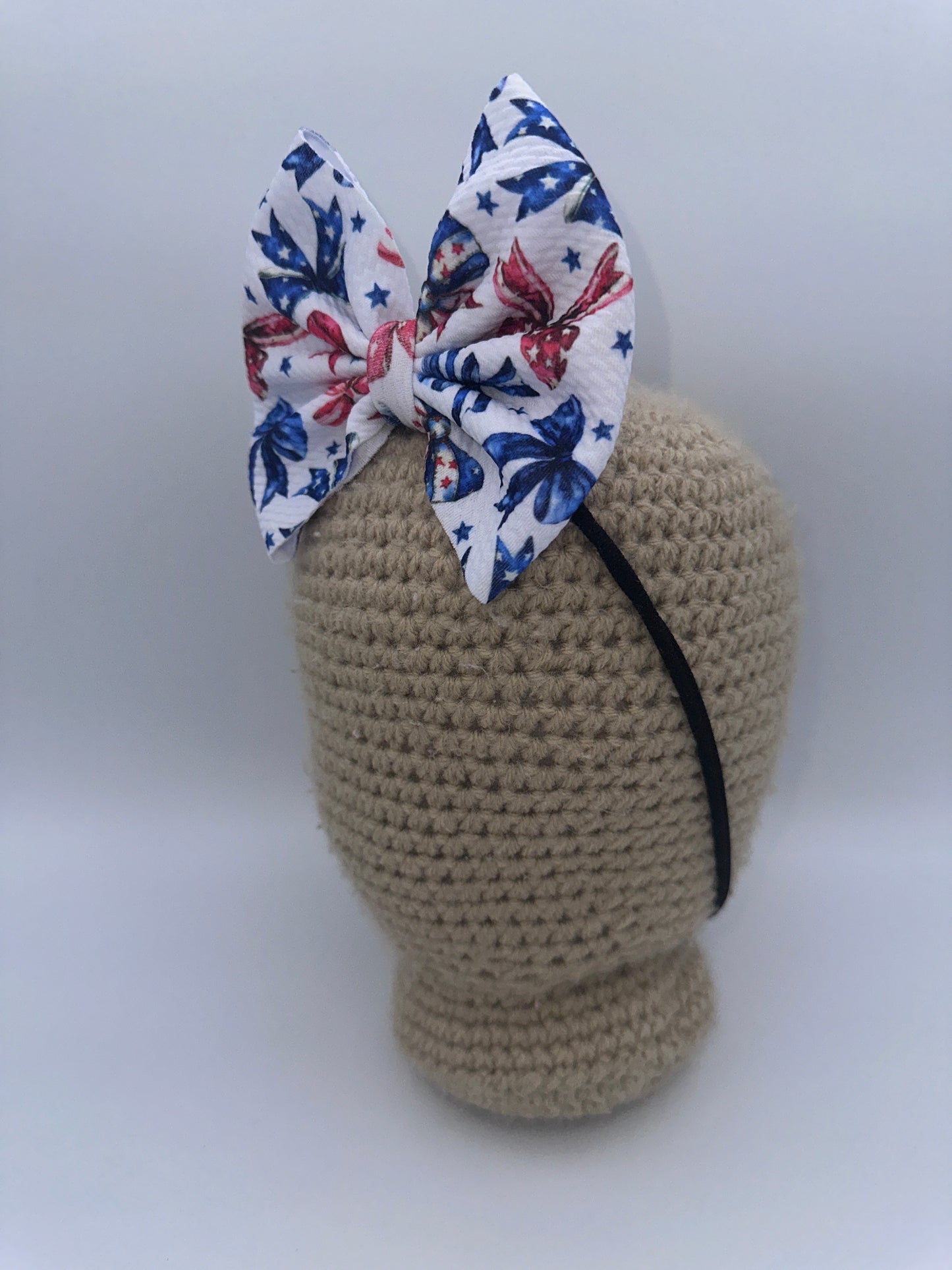 RWB Flag Bows