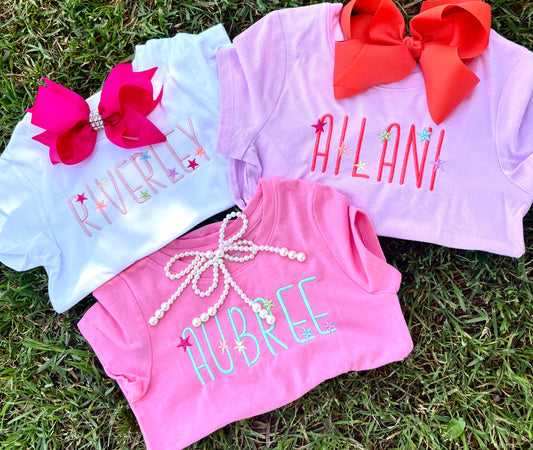 Embroidered Toddler Shirts