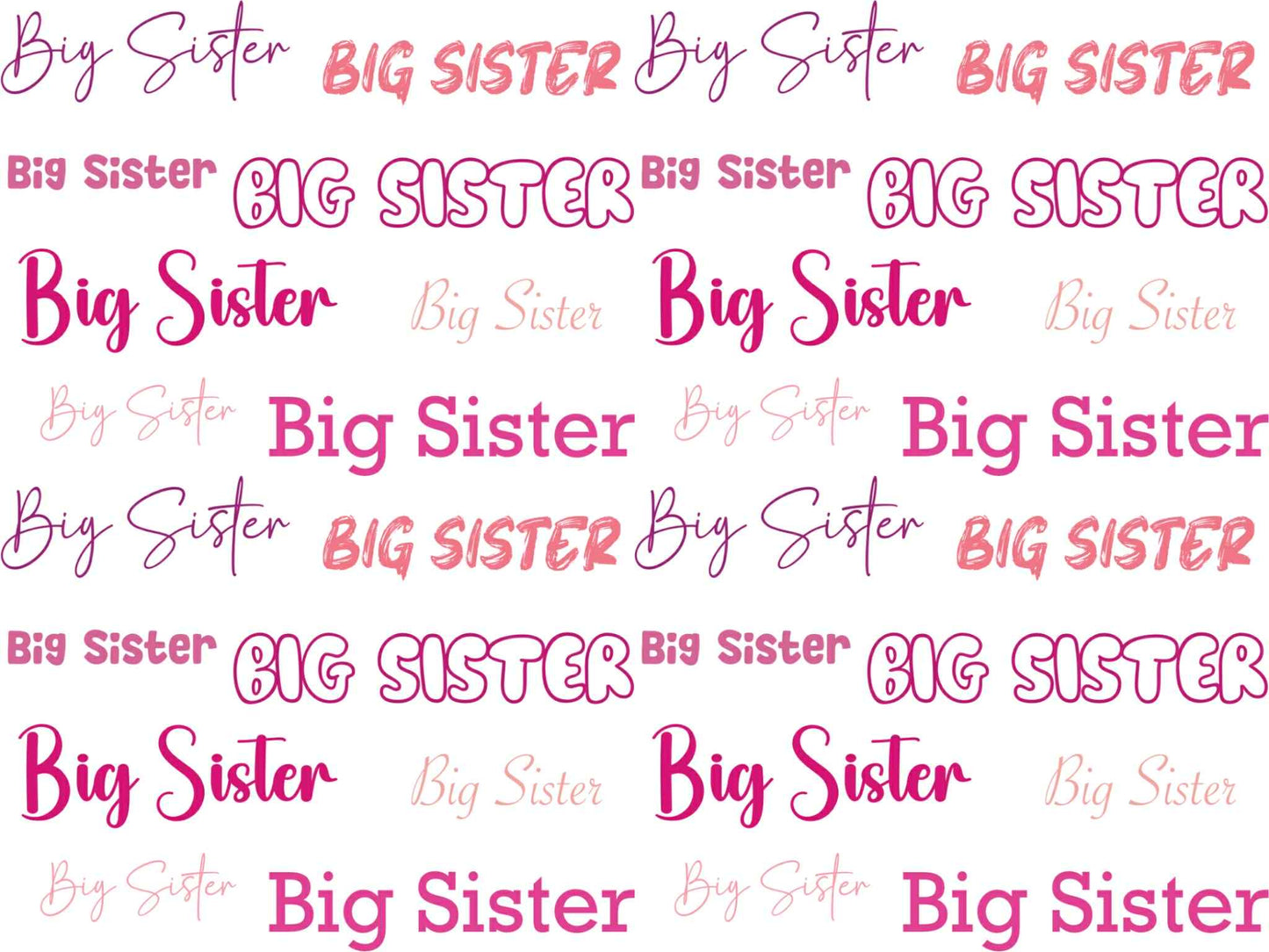 Sublimation Big Sister/Little Sister Bow