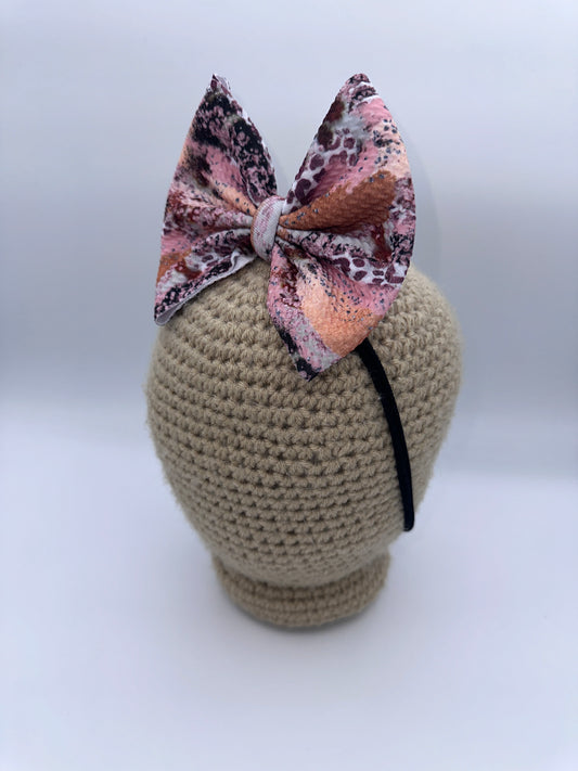 Rose Gold Cheetah Brushstroke