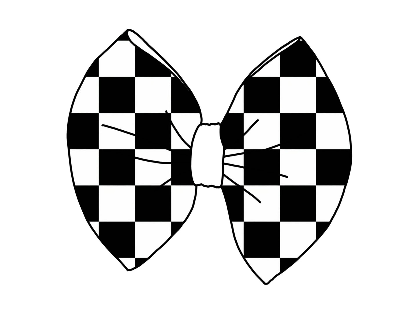 Black & White Checker Thin Scuba