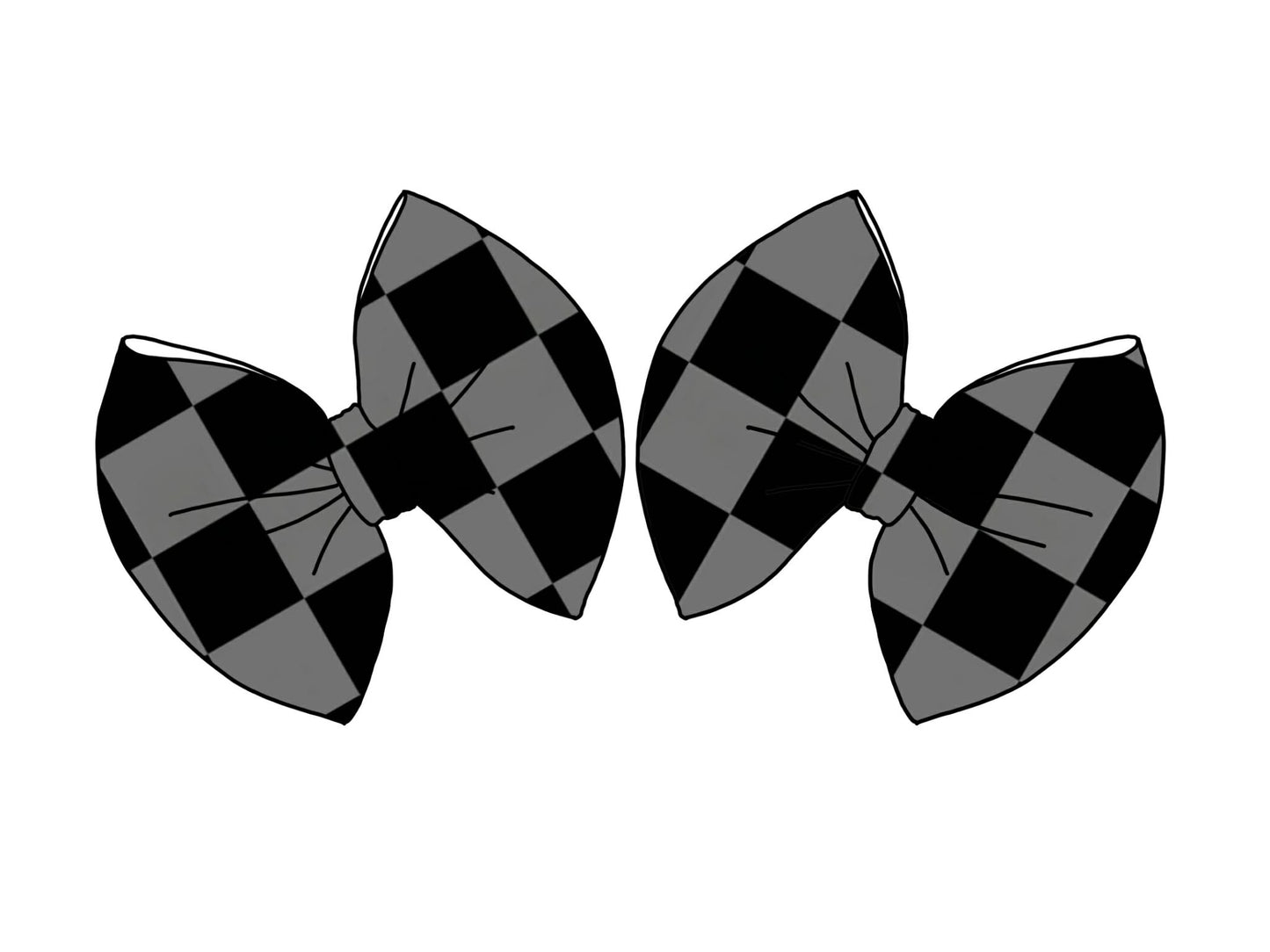 Black & Grey Checker Thin Scuba