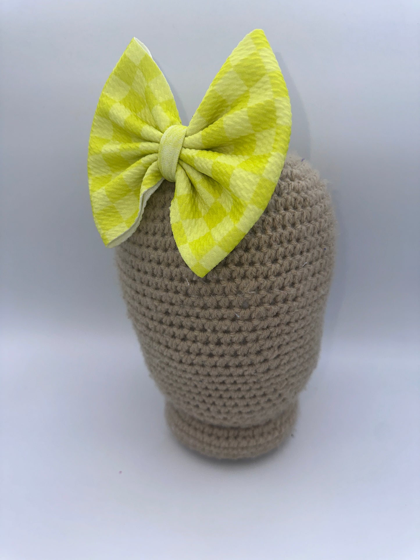 Neon Yellow Checkers