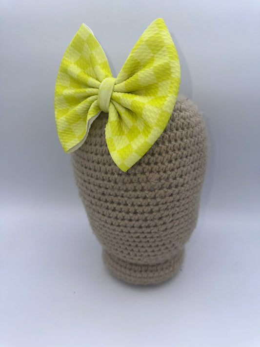 Neon Yellow Checkers