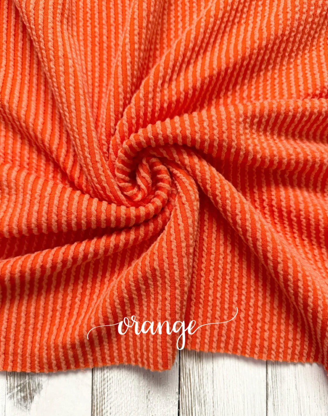 Orange Urban Rib Knit
