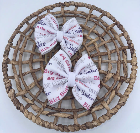 Sublimation Big Sister/Little Sister Bow
