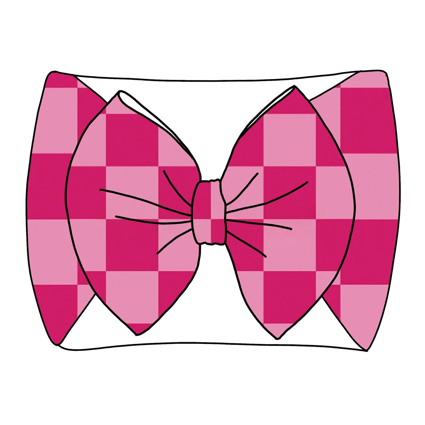 Double Pink Checker Thin Scuba