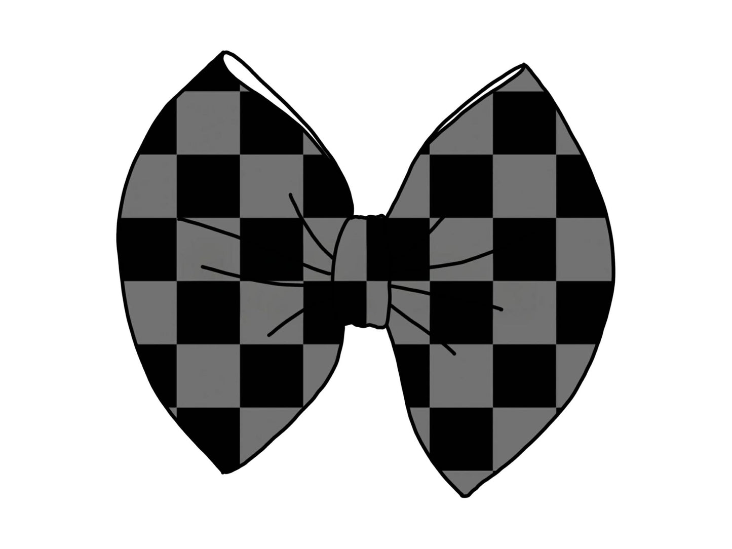 Black & Grey Checker Thin Scuba