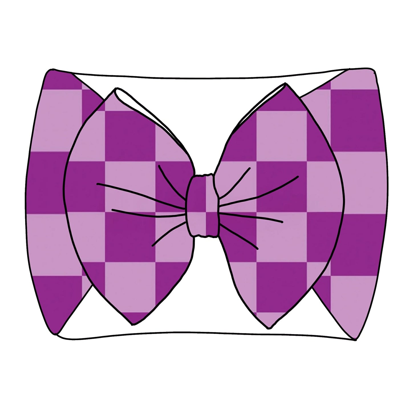 Purple Checker Thin Scuba
