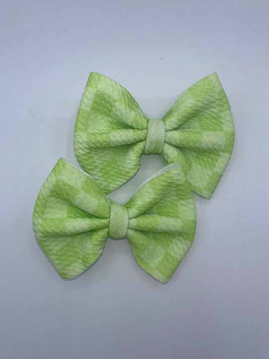 Neon Green Checkers