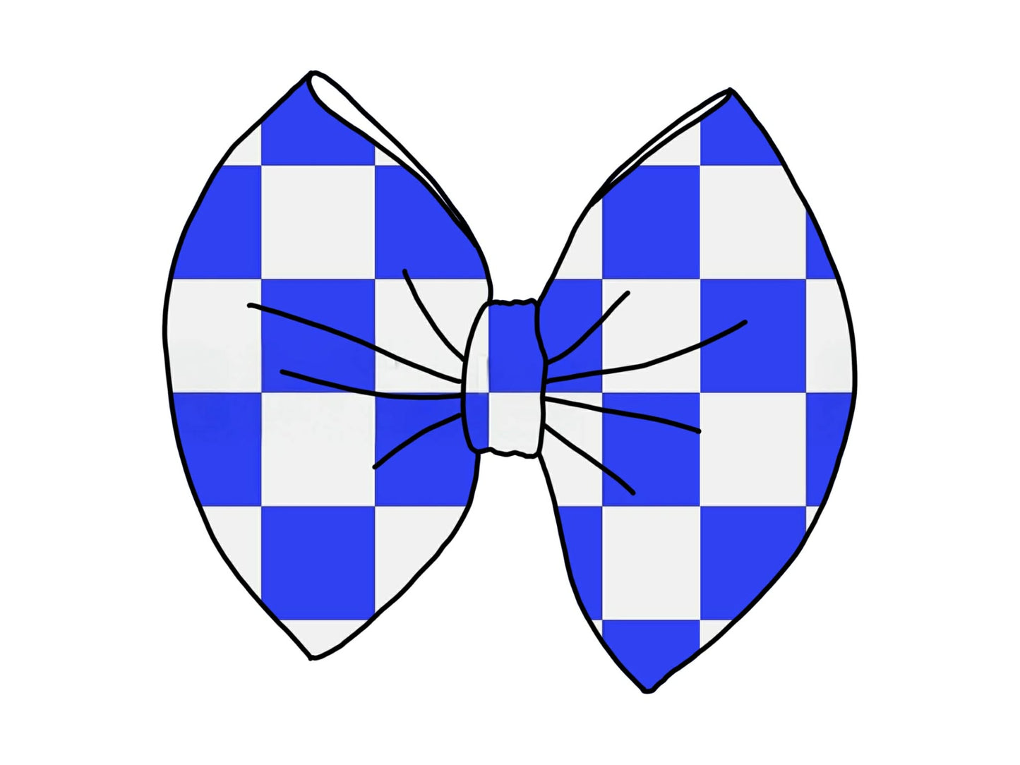 Royal Blue Checker Thin Scuba