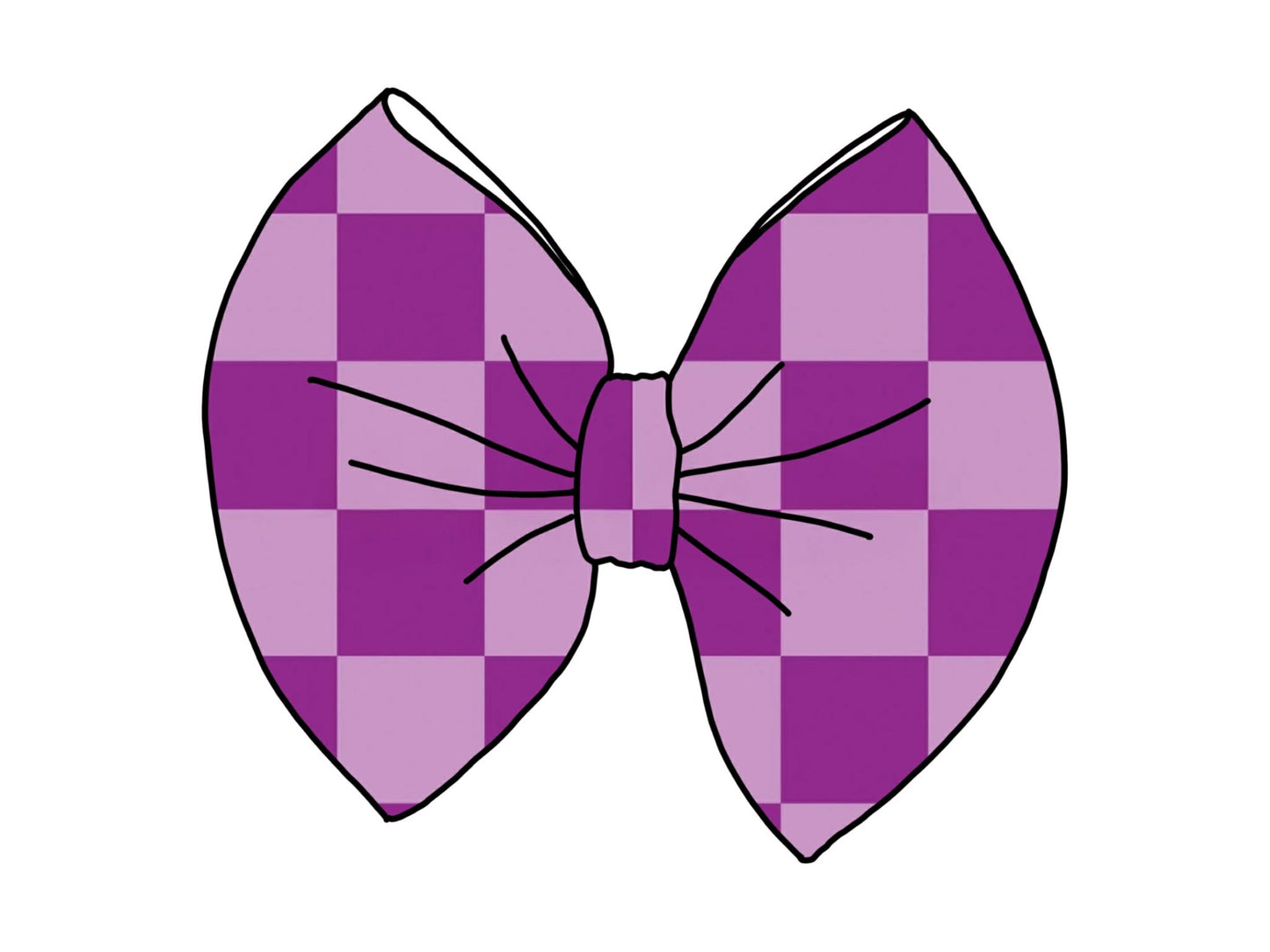Purple Checker Thin Scuba