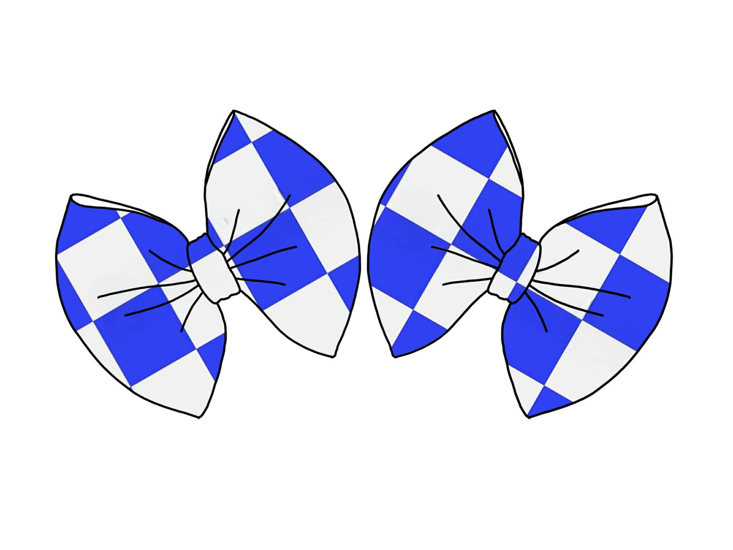 Royal Blue Checker Thin Scuba