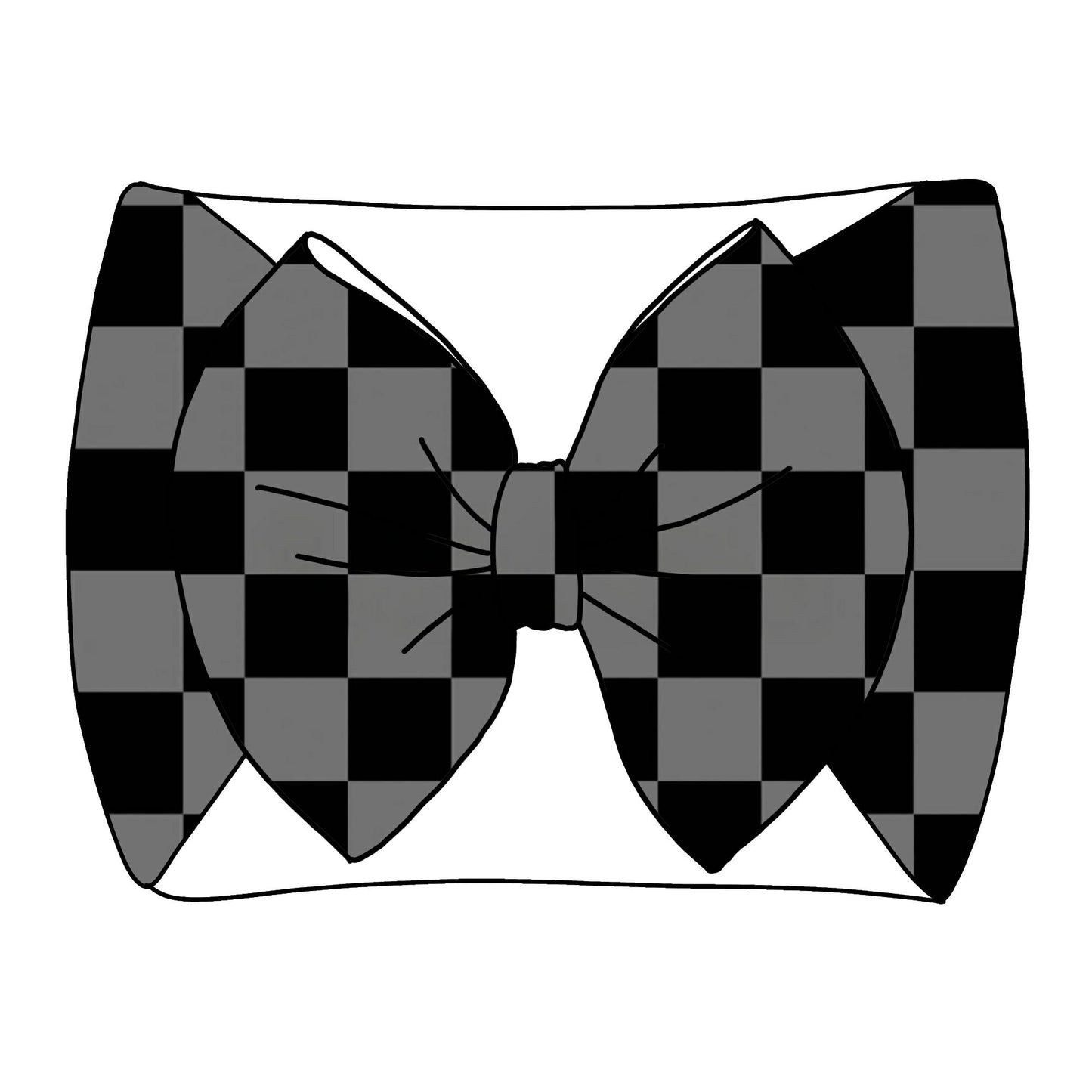 Black & Grey Checker Thin Scuba