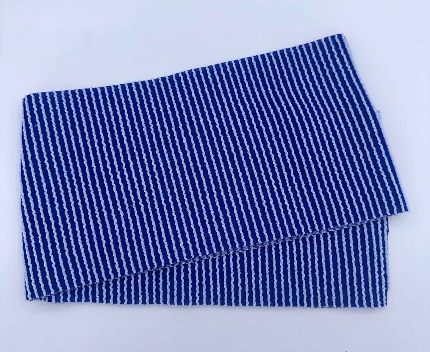 Blue Urban Rib Knit Head Wrap