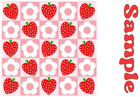 Checkered Strawberries