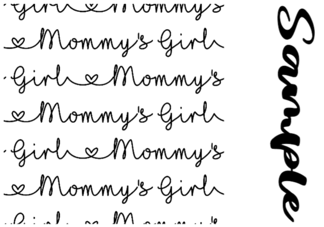 Cursive Mommy's Girl