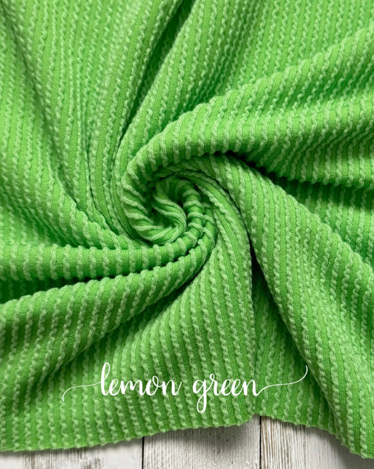 Lime Green Urban Rib Knit