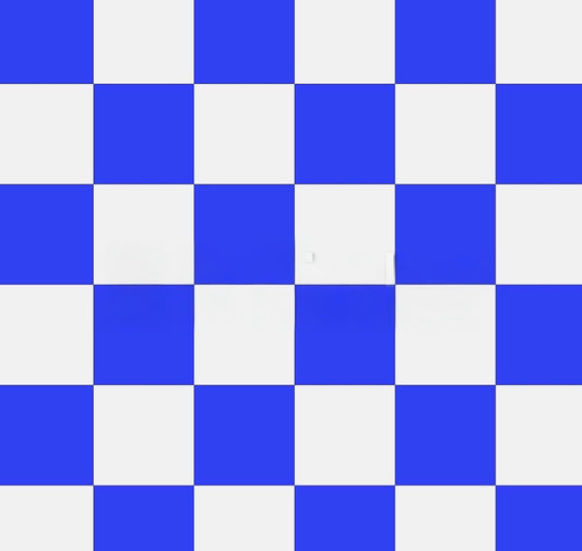 Royal Blue Checker Thin Scuba