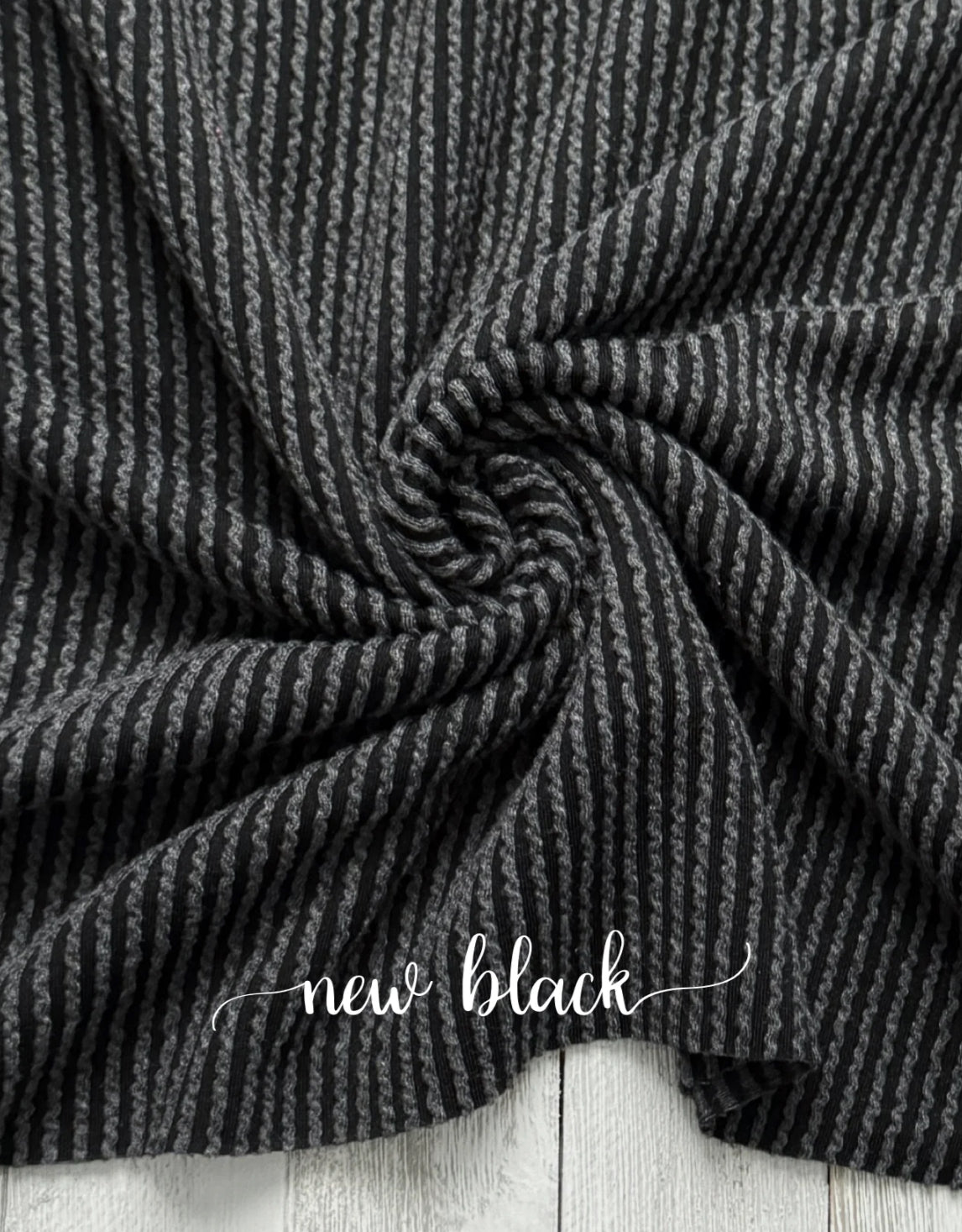 New Black Urban Rib Knit