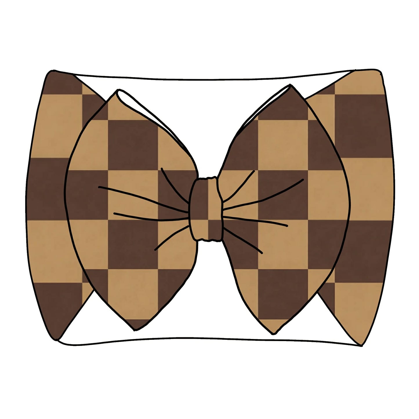 Mocha Checker Thin Scuba