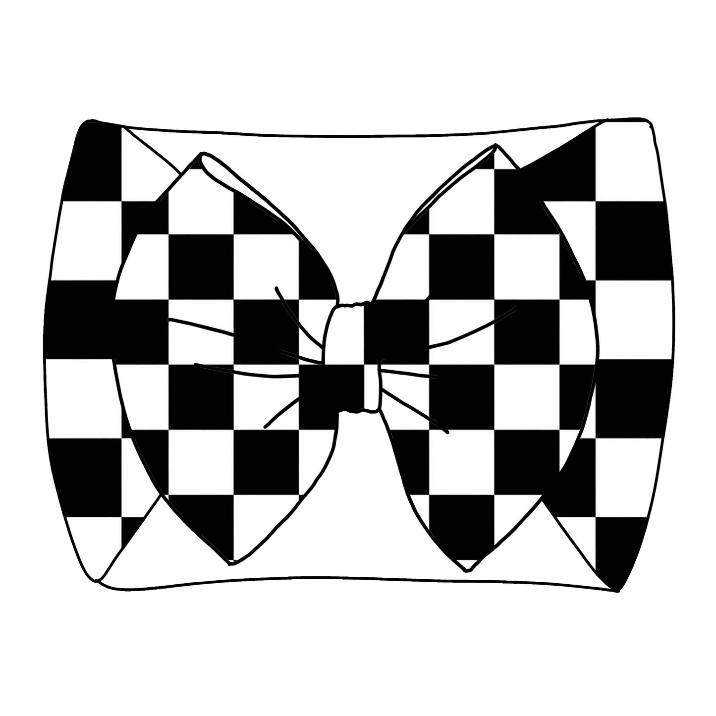 Black & White Checker Thin Scuba