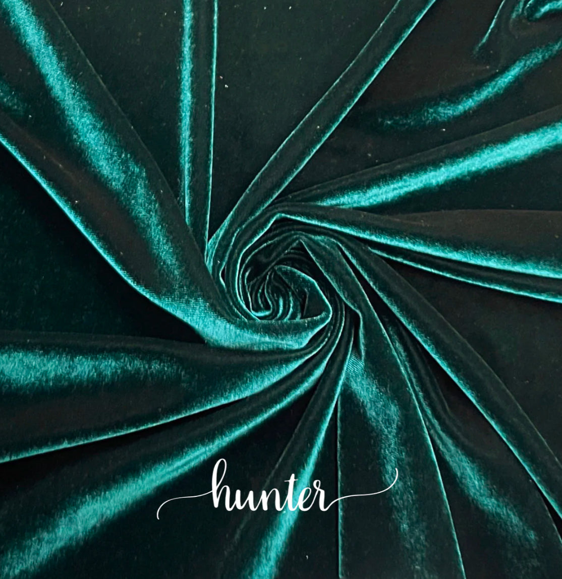 Hunter Green Velvet