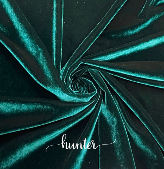 Hunter Green Velvet