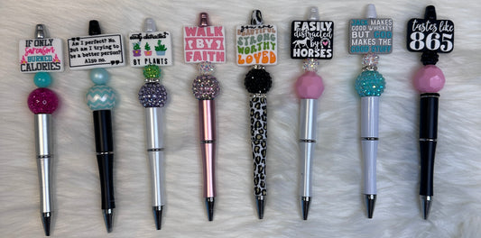 Sayings Beaded Pen