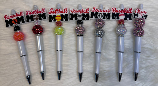 Sports Mom Beaded Pen