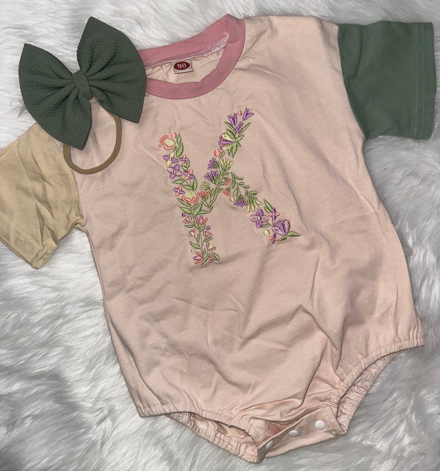 Embroidered Bubble Romper