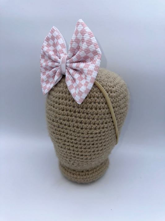 Blush Checkers Nylon