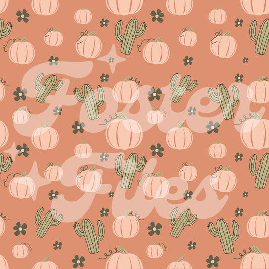 Orange Cactus Pumpkin