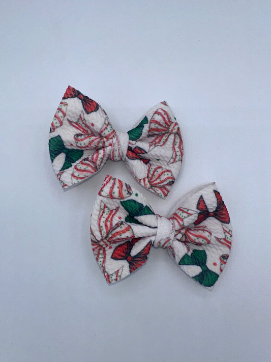 Christmas Tree Cake Bows