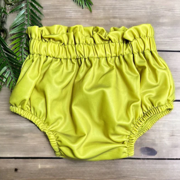 Lime Green Ruffle Bloomers