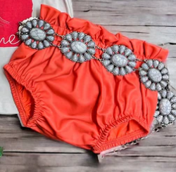 Coral Ruffle Bloomers