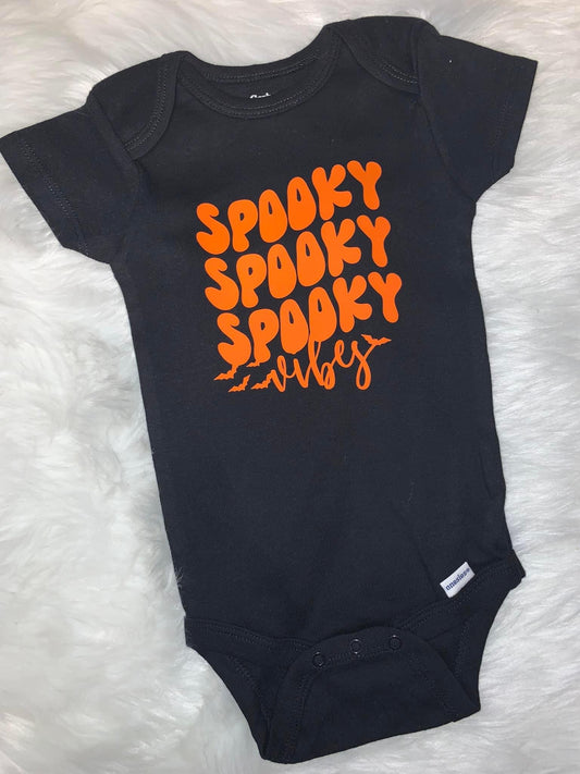 Spooky Vibes Short Sleeve Onesie