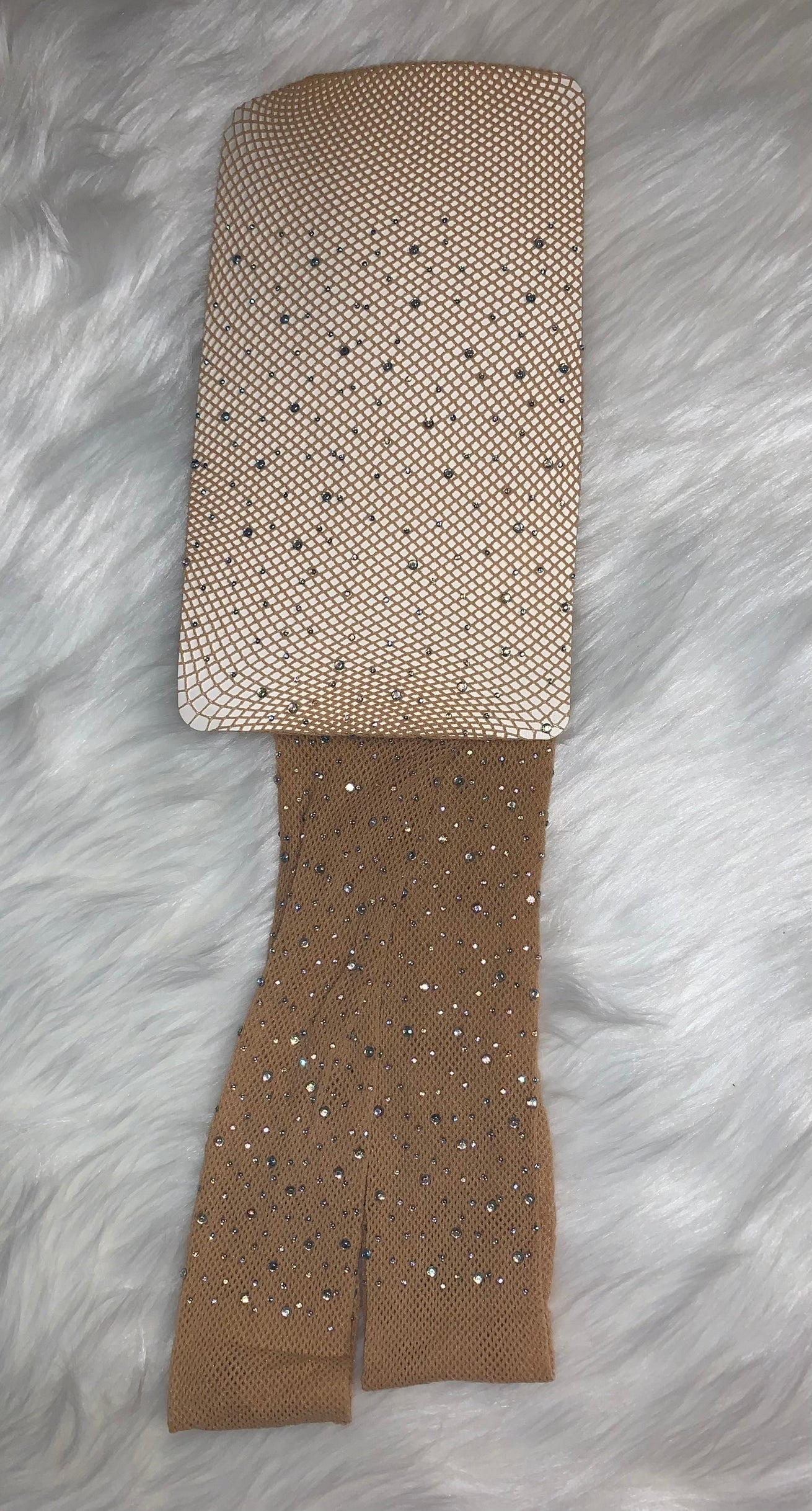 Beige Bling Tights