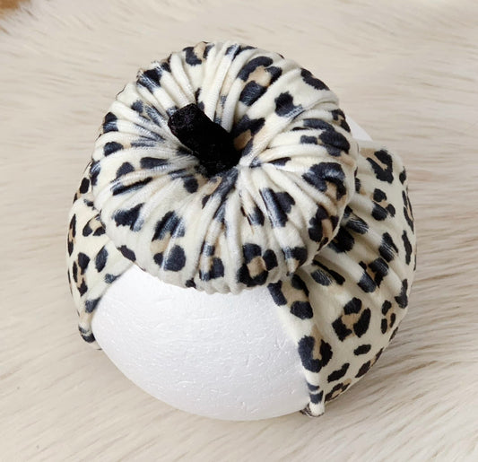 Cheetah Pumpkin Head Wrap