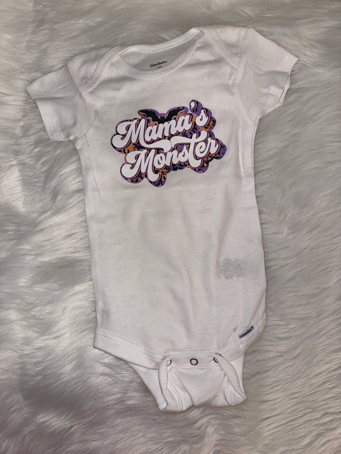 Mama's Monster Short Sleeve Onesie